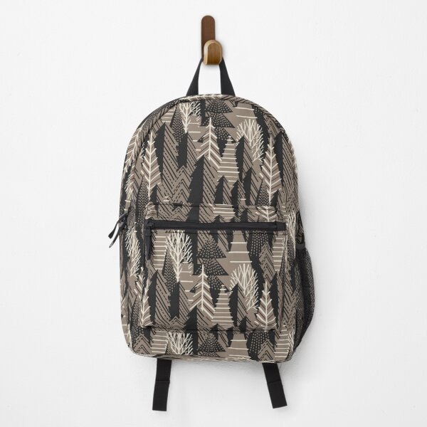 Item preview, Winter forest // morel and panna cotta beige cozy pine trees designed and sold by SelmaCardoso.