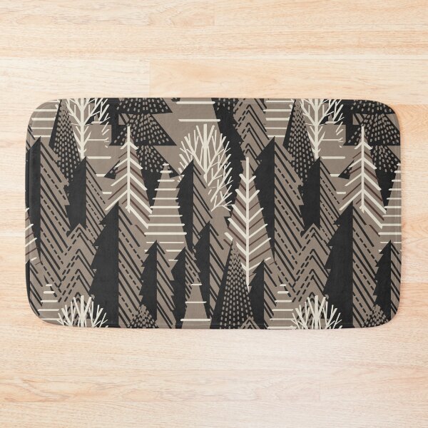 Item preview, Winter forest // morel and panna cotta beige cozy pine trees  designed and sold by SelmaCardoso.