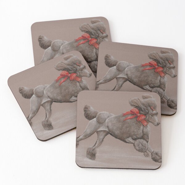 Item preview, Standard Poodle Running in Snow designed and sold by Charlotte Yealey.