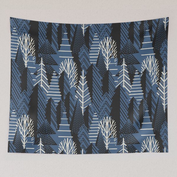 Item preview, Winter forest // blue ridge black mountain and morel cozy pine trees  designed and sold by SelmaCardoso.