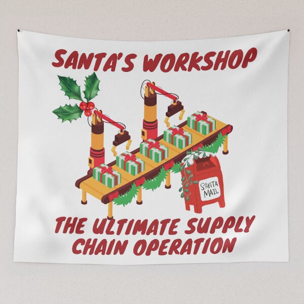 Item preview, Santa's workshop, the ultimate supply chain operation, logistics designed and sold by NoetherSym.