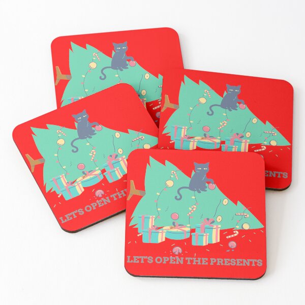 Item preview, Feline Festivities: 'Let's Open the Presents' Holiday Humor | Christmas designed and sold by ThisTee.