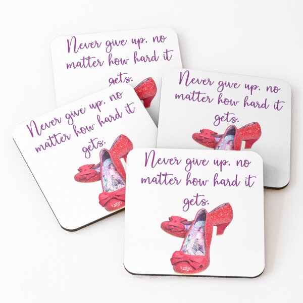 Item preview, Never give up, no matter how hard it gets. designed and sold by LisaNewportFAB.