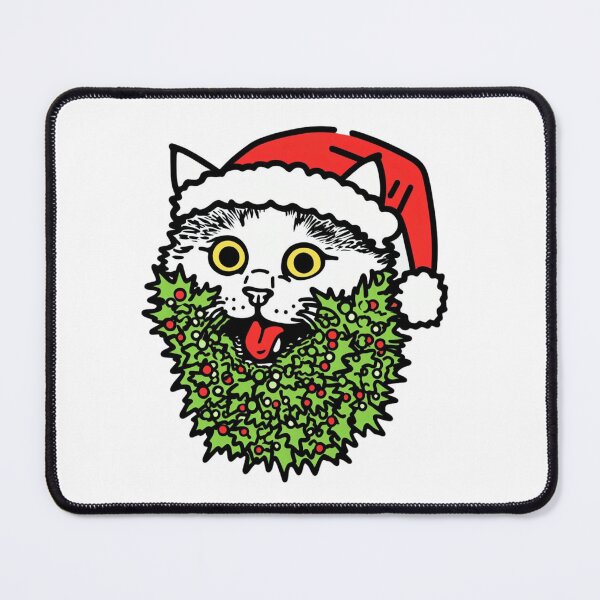 Item preview, Cat Christmas Cat with Beard Santa Claus Cat designed and sold by sharon1210.