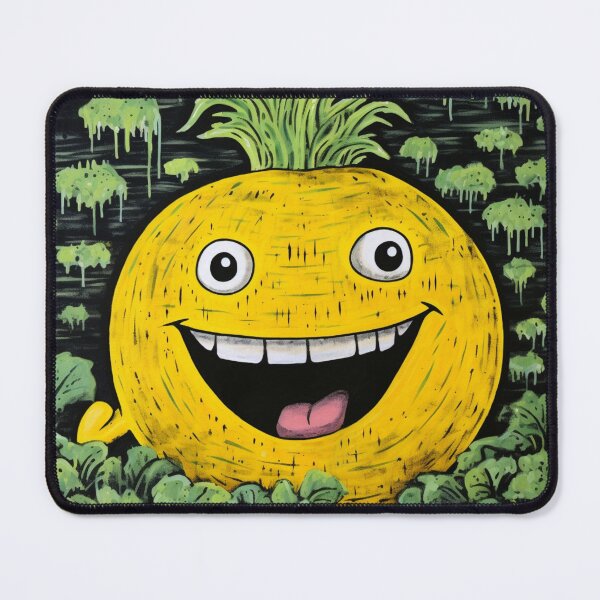 Item preview, Comic street art yellow colorful black laughing turnip fruit designed and sold by G-M-Designs.