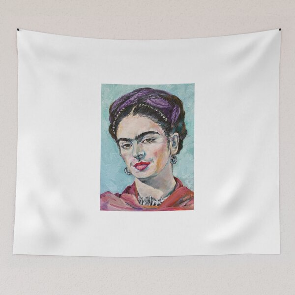 Item preview, FRIDA KAHLO oil portrait .1 designed and sold by lautir.