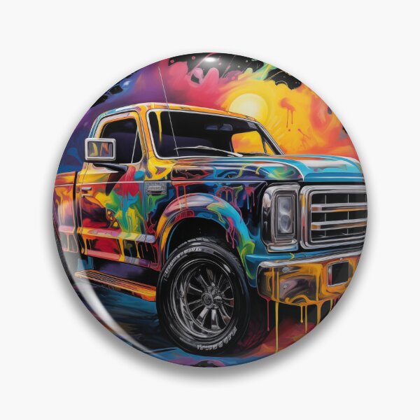 Item preview, Pick Up Truck in Vivid Colour Liquid Paint designed and sold by GrungeGarage.