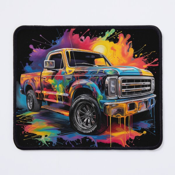 Item preview, Pick Up Truck in Vivid Colour Liquid Paint designed and sold by GrungeGarage.