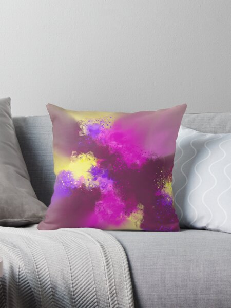 Item preview, Out of Bounds - Maroon Red-Violet Yellow Abstract designed and sold by Joey Santiago.
