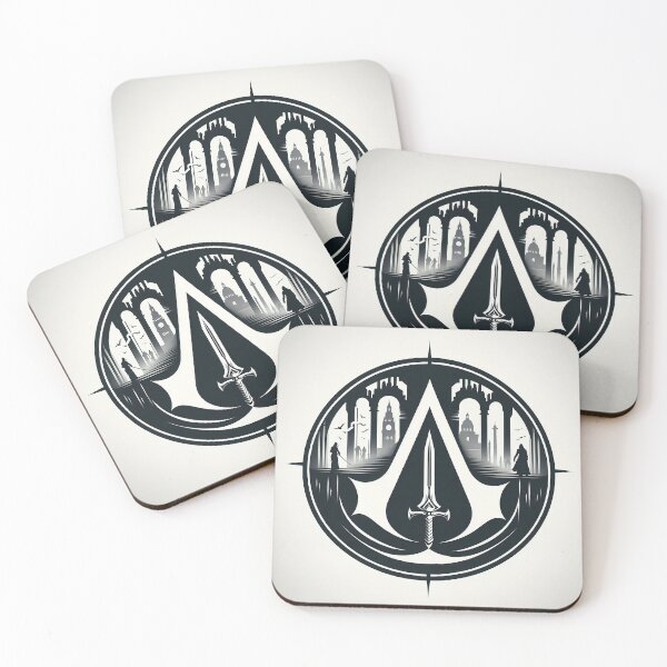 Item preview, Silent Shadows: A Minimalist Ode to Assassin's Creed designed and sold by ArtwaveEmporium.