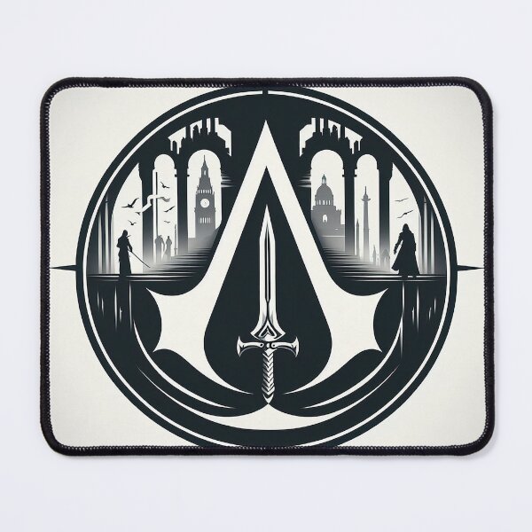 Item preview, Silent Shadows: A Minimalist Ode to Assassin's Creed designed and sold by ArtwaveEmporium.