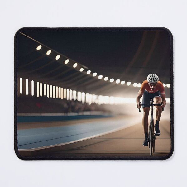 Item preview, Alone on the Track - Scenic Cycling Digital Art designed and sold by ReelRide Creations.