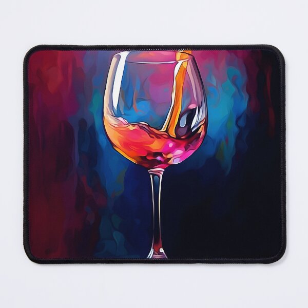 Item preview, Pouring Vibrance- Red Wine's Youthful Energy in Bold Colors designed and sold by OlfactoART Studio.