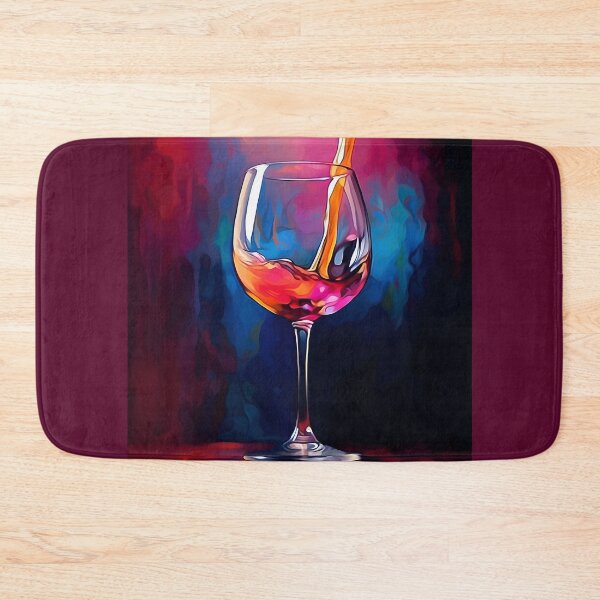 Item preview, Pouring Vibrance- Red Wine's Youthful Energy in Bold Colors designed and sold by OlfactoART Studio.