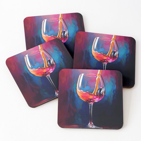 Item preview, Pouring Vibrance- Red Wine's Youthful Energy in Bold Colors designed and sold by OlfactoART Studio.