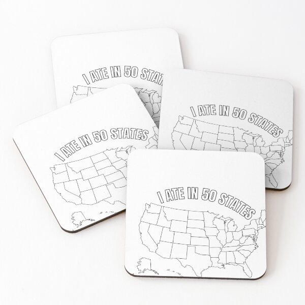 Item preview, I Ate in 50 States Color Me In Sticker designed and sold by Carolina Jost.