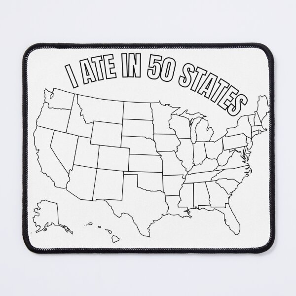 Item preview, I Ate in 50 States Color Me In Sticker designed and sold by Carolina Jost.