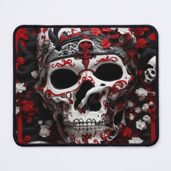 Item preview, Create cool Asian Design red white black with bones and The skull designed and sold by MattCollinsShop.