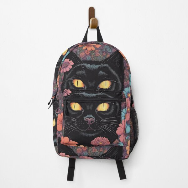 Item preview, Weird retro Black Cat  designed and sold by Catophile.