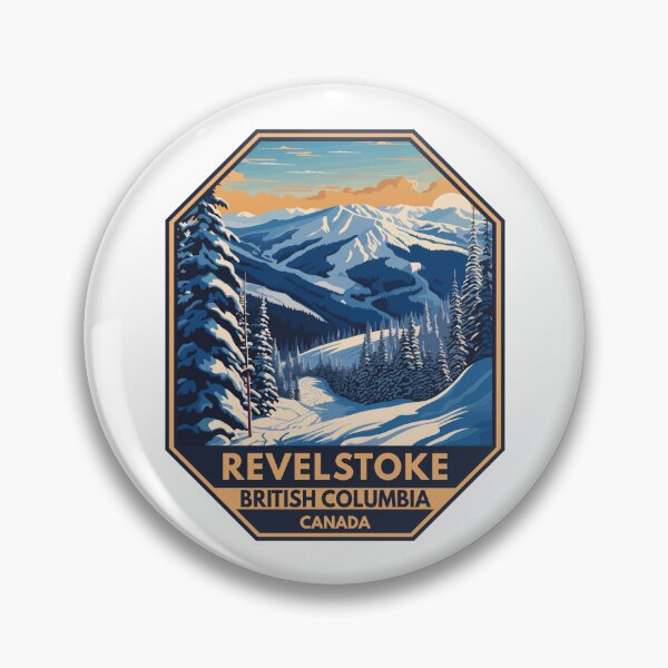 Item preview, Revelstoke Canada Winter Travel Art Emblem designed and sold by KrisSidDesigns.