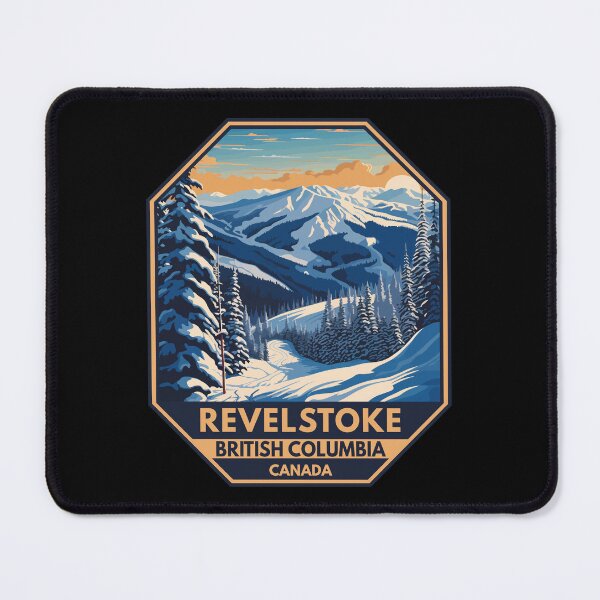 Item preview, Revelstoke Canada Winter Travel Art Emblem designed and sold by KrisSidDesigns.