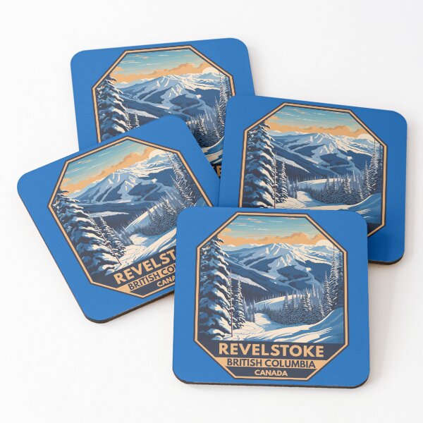 Item preview, Revelstoke Canada Winter Travel Art Emblem designed and sold by KrisSidDesigns.