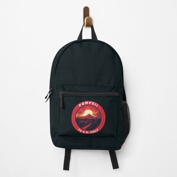 Item preview, Pompeii Italy Travel Art Badge designed and sold by KrisSidDesigns.