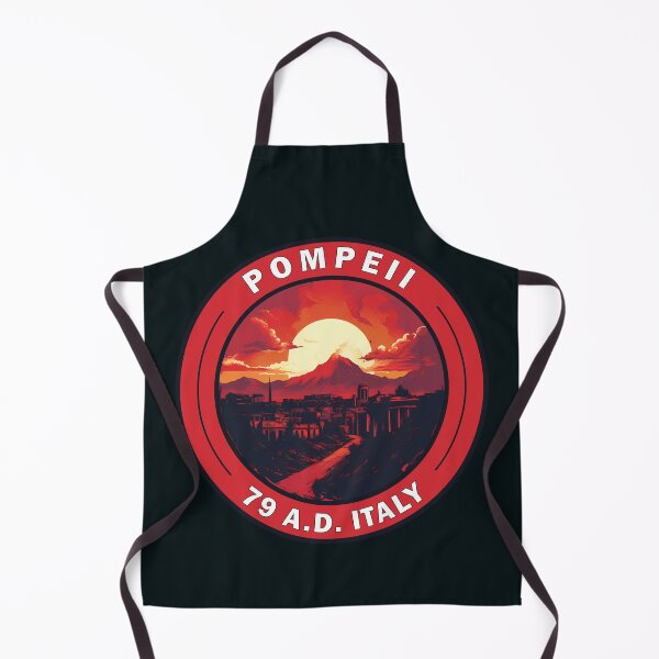 Item preview, Pompeii Italy Travel Art Badge designed and sold by KrisSidDesigns.