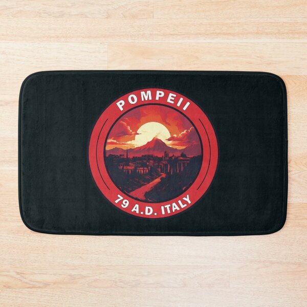 Item preview, Pompeii Italy Travel Art Badge designed and sold by KrisSidDesigns.