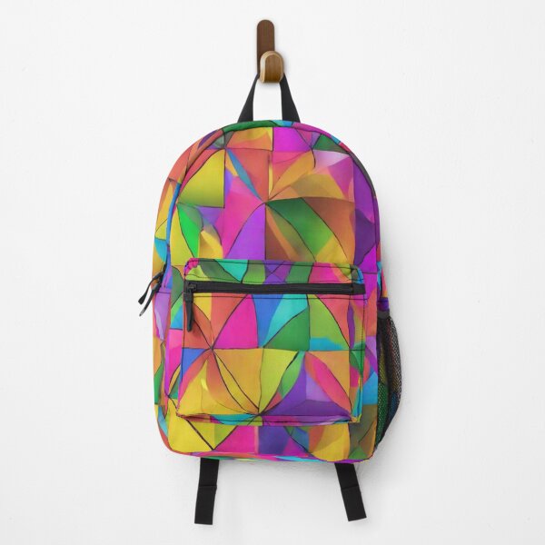 Item preview, A Pattern of Rainbow-colored triangles designed and sold by Barbara Burgess.