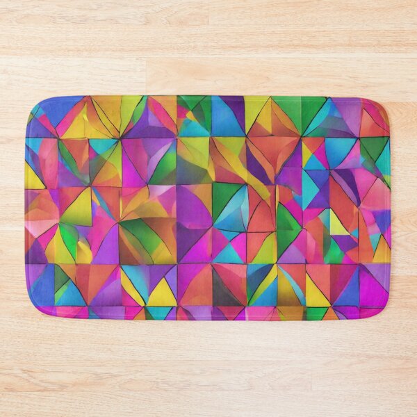 Item preview, A Pattern of Rainbow-colored triangles designed and sold by Barbara Burgess.