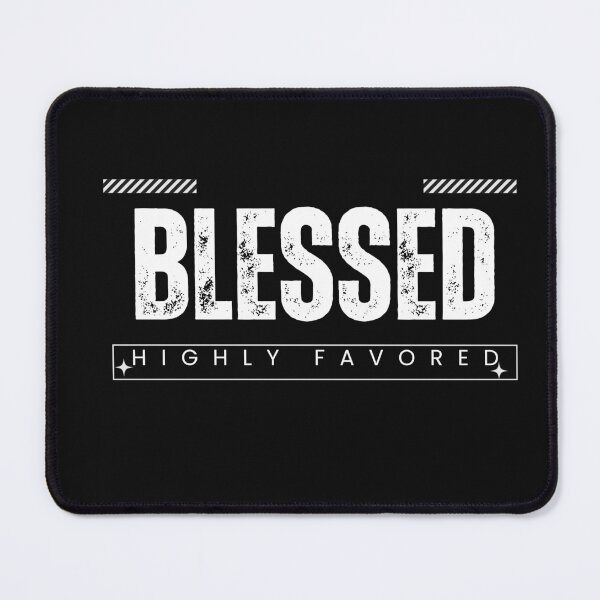 Item preview, Blessed and highly favored-christian sticker designed and sold by Faithandpattern.