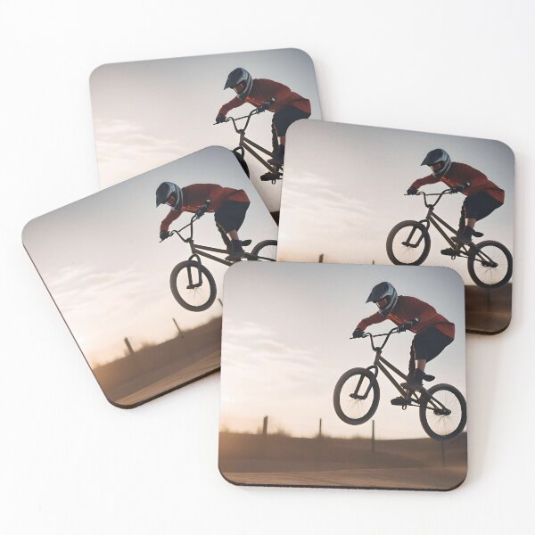 Item preview, The Bmx fligth - Scenic Cycling Digital Art designed and sold by ReelRide Creations.