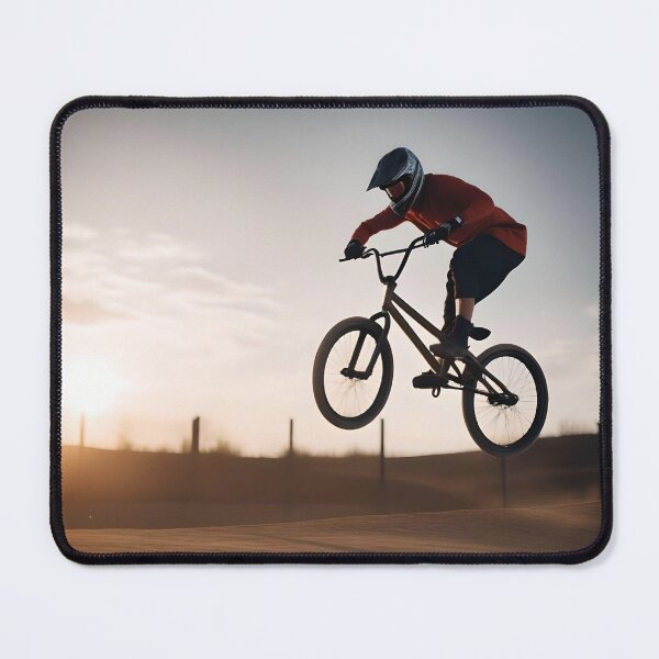 Item preview, The Bmx fligth - Scenic Cycling Digital Art designed and sold by ReelRide Creations.