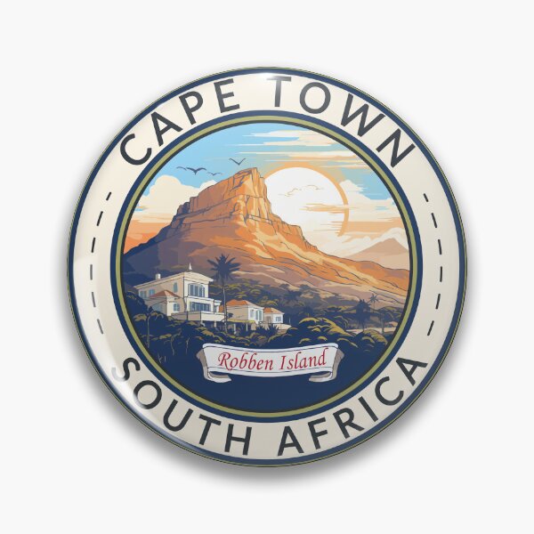Item preview, Cape Town South Africa Travel Art Badge designed and sold by KrisSidDesigns.