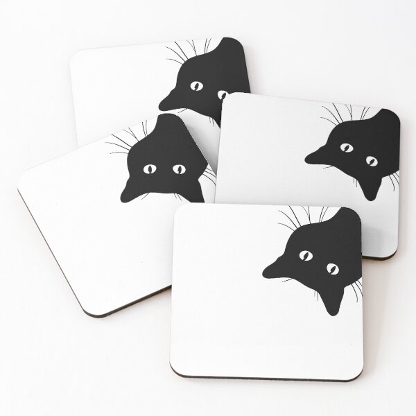 Item preview, Peeking black cat Upside down designed and sold by Pawsitive House.