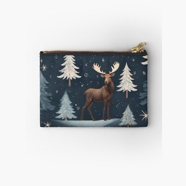 Item preview, Moose in dreamy forest designed and sold by Trendy-socks.
