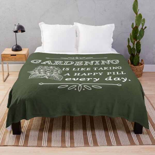 Item preview, Gardening is like taking a happy pill every day. designed and sold by Meandmyshop.