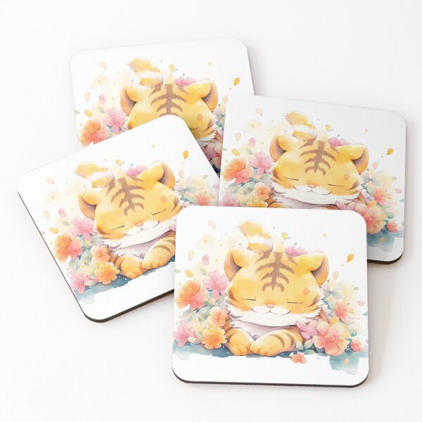 Item preview, A Smiling Cub Amidst Petal Pillows designed and sold by LittleLuvies.