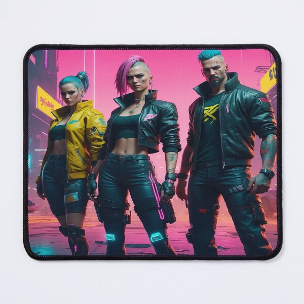 Item preview, Cyberpunk 2077 Game Characters - Stylised  Digital Illustration with Bold Colours  and Dynamic Poses designed and sold by luminamatrixart.