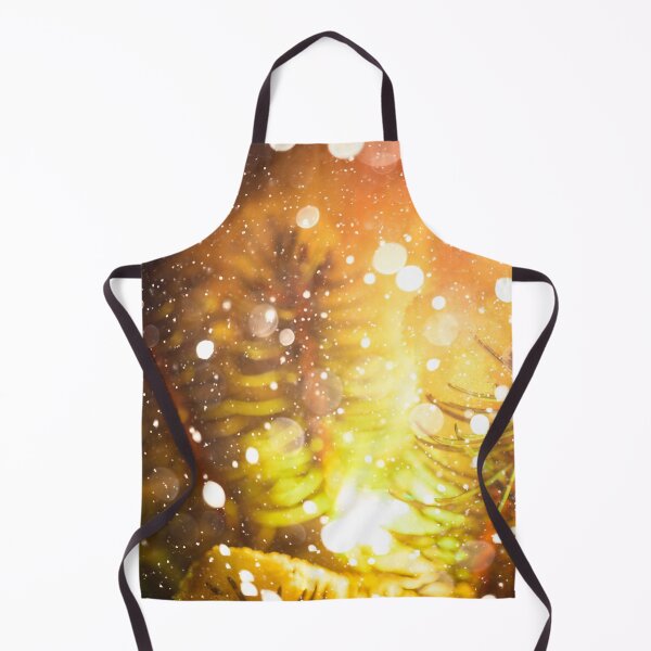 Item preview, Christmas Pattern of Snowfall Around Tree With Golden Light designed and sold by TaraTs.