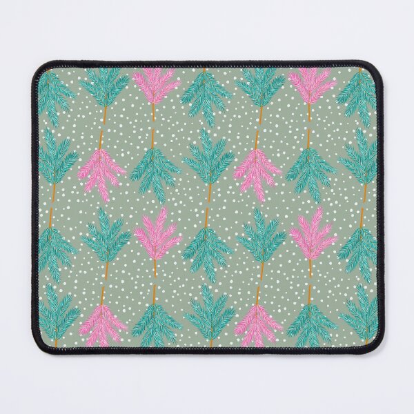 Item preview, Christmas branches and snowflakes on olive background designed and sold by marielorestudio.