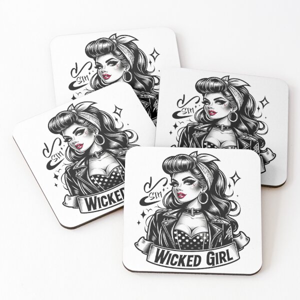 Item preview, Wicked Girl - Pinup Retro Glam Girl designed and sold by SRZT.