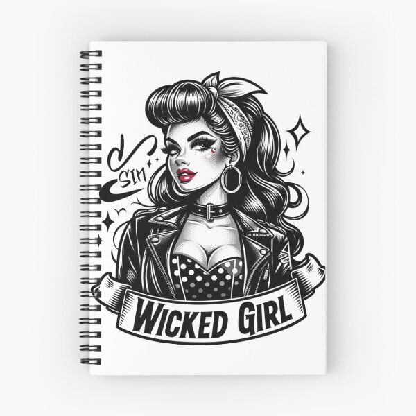 Item preview, Wicked Girl - Pinup Retro Glam Girl designed and sold by SRZT.