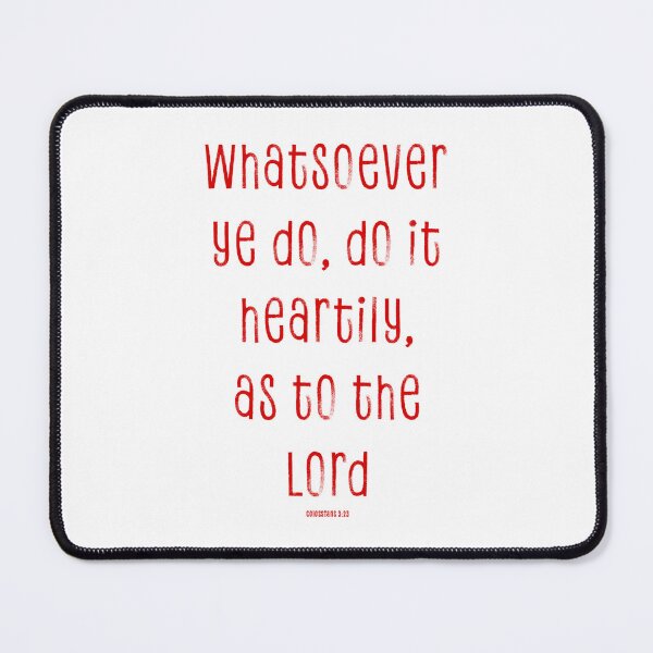 Item preview, Colossians 3:23 (red) designed and sold by SecretSamaritan.