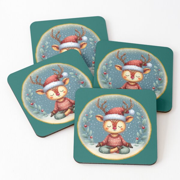 Item preview, Cute meditating Rudolph the Reindeer designed and sold by shirtsmugslife.