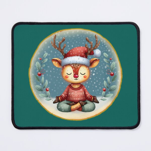 Item preview, Cute meditating Rudolph the Reindeer designed and sold by shirtsmugslife.