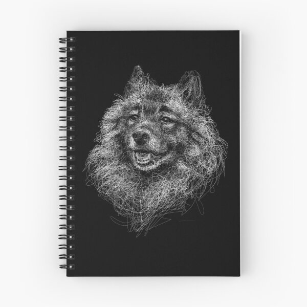 Item preview, Keeshond Scribble Art designed and sold by CaroScribbles.