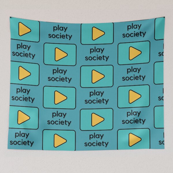 Item preview, Play Society Teal designed and sold by CushyNest.