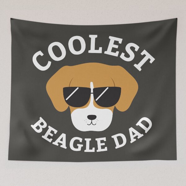 Item preview, Coolest Beagle Dad designed and sold by cartoonbeing.